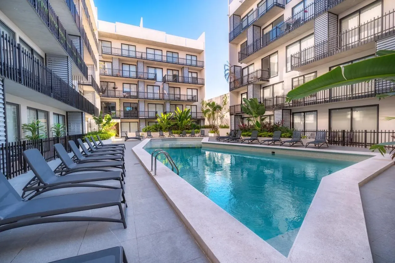 Fancy 3 Bedroom Apartments In Downtown Playa Rooftop Pool Gym Playa del Carmen 0*,  Mexico