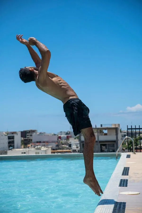 Fancy 3 Bedroom Apartments In Downtown Playa Rooftop Pool Gym Playa del Carmen 0*,  Mexico