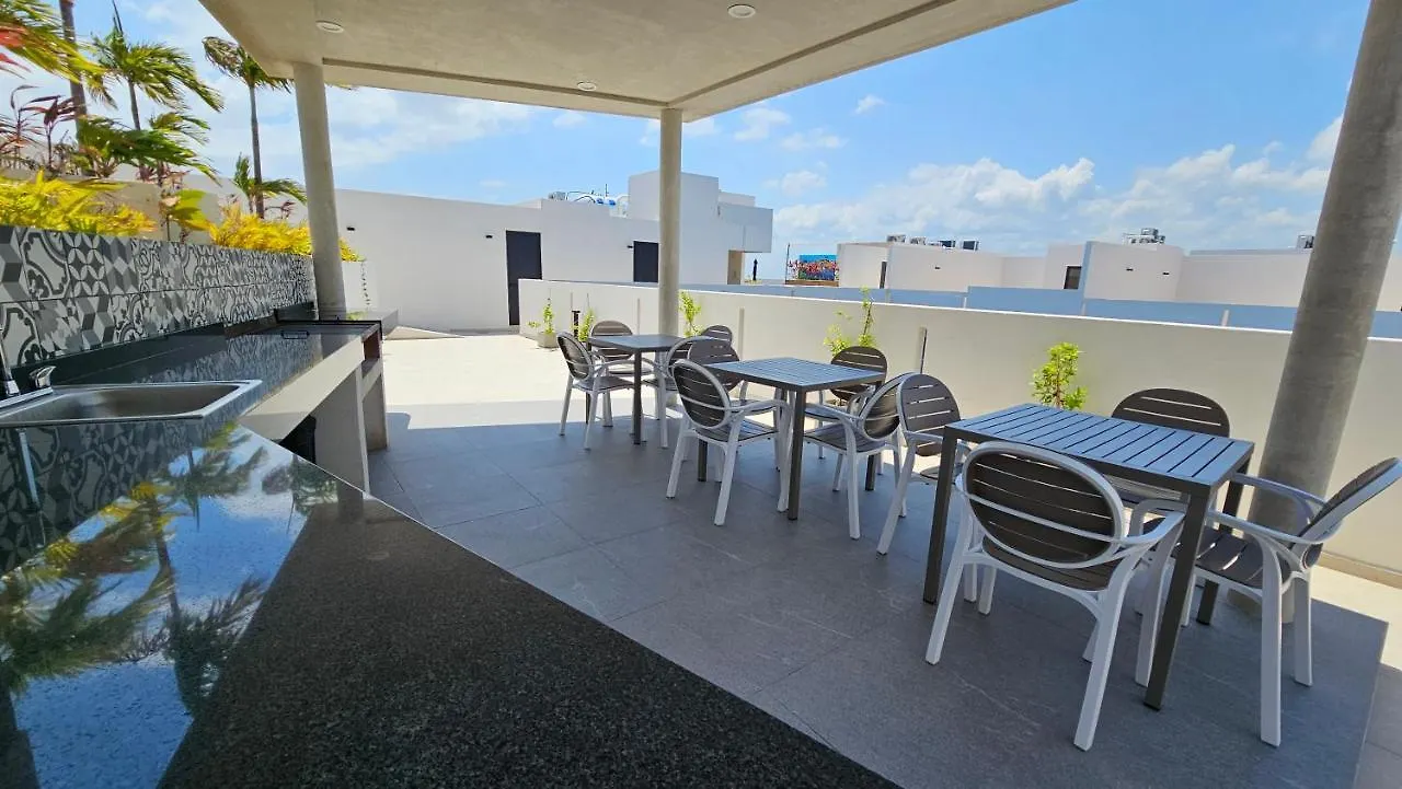 Fancy 3 Bedroom Apartments In Downtown Playa Rooftop Pool Gym Playa del Carmen Mexico
