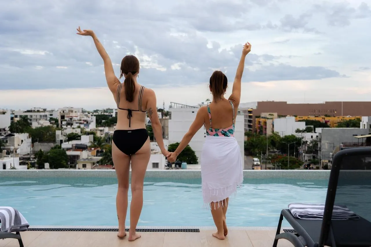 Fancy 3 Bedroom Apartments In Downtown Playa Rooftop Pool Gym Playa del Carmen
