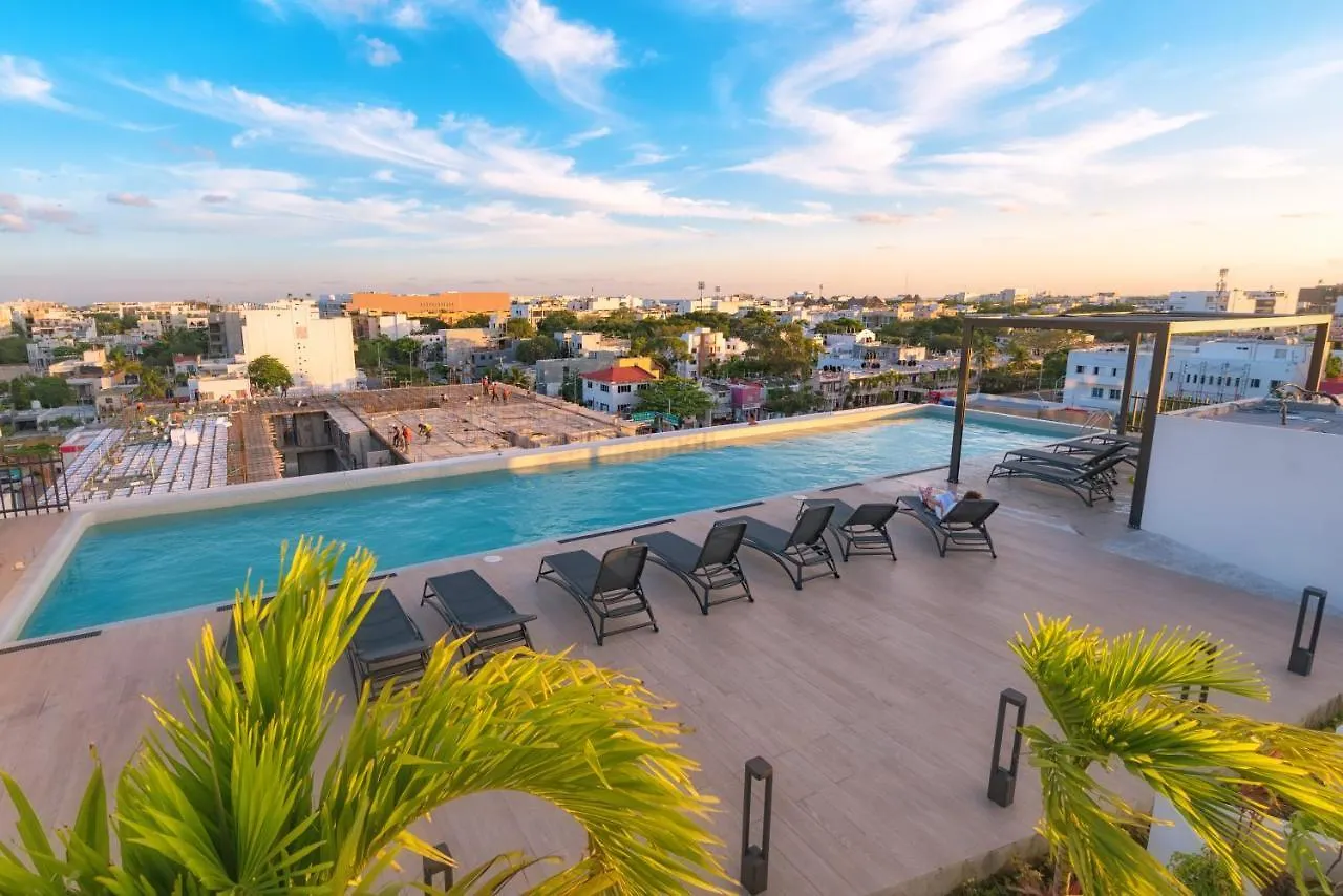 Fancy 3 Bedroom Apartments In Downtown Playa Rooftop Pool Gym Playa del Carmen
