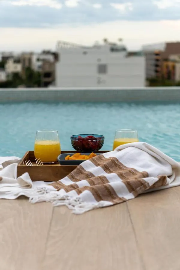 Fancy 3 Bedroom Apartments In Downtown Playa Rooftop Pool Gym Playa del Carmen